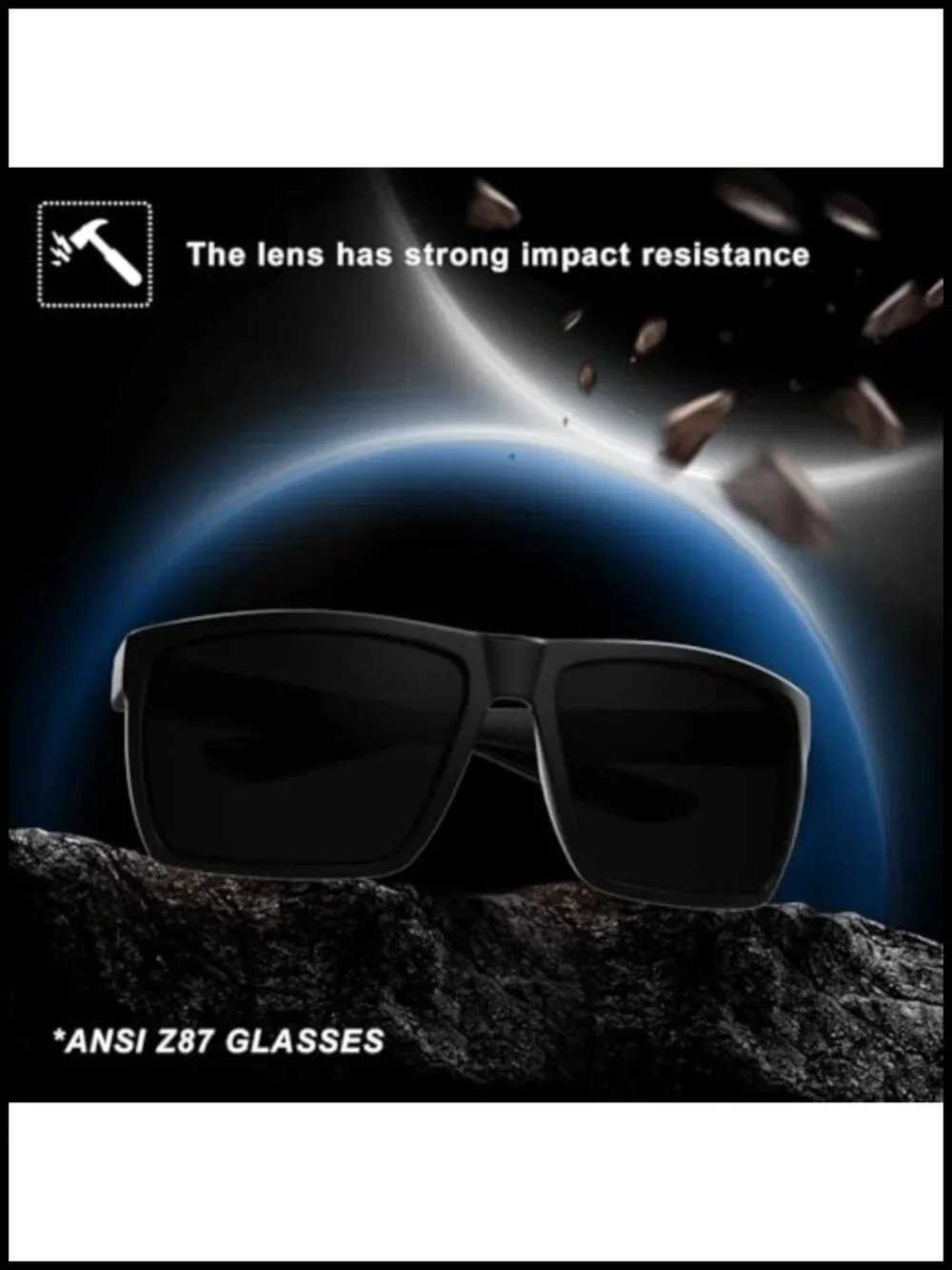 XL Oversized Ultralight UV400 TR90 Sunglasses Impact Resistant Sport
